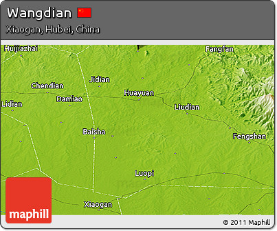 Physical Panoramic Map of Wangdian