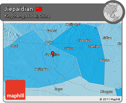 Political Panoramic Map of Jiepaidian