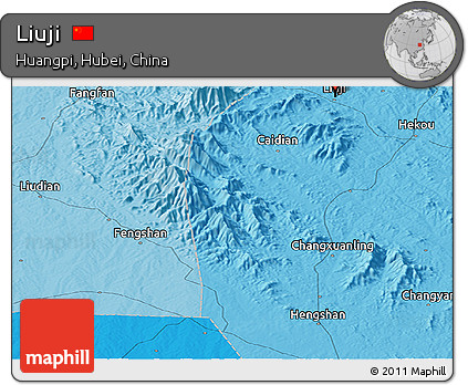 Political Panoramic Map of Liuji