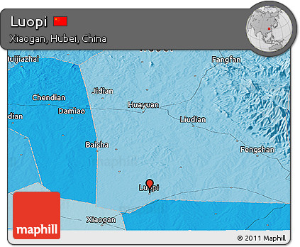 Political Panoramic Map of Luopi