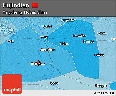 Political Panoramic Map of Hujindian