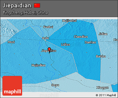 Political Panoramic Map of Jiepaidian