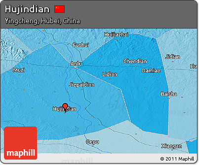 Political Panoramic Map of Hujindian