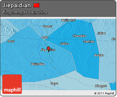 Political Panoramic Map of Jiepaidian