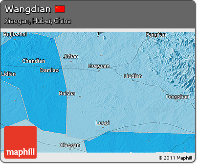 Political Panoramic Map of Wangdian