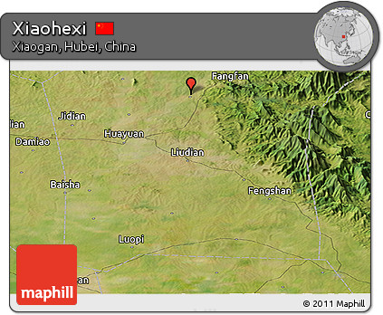 Satellite Panoramic Map of Xiaohexi