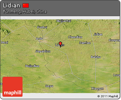 Satellite Panoramic Map of Lidian