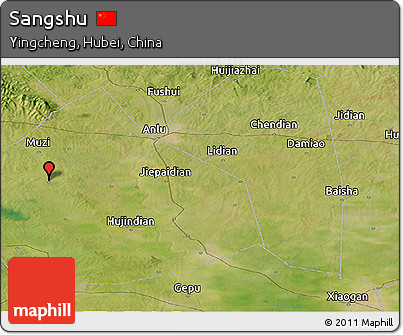 Satellite Panoramic Map of Sangshu