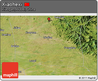 Satellite Panoramic Map of Xiaohexi
