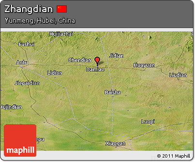 Satellite Panoramic Map of Zhangdian