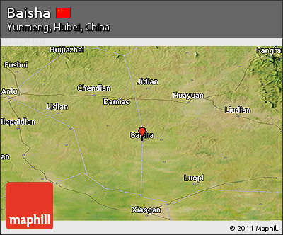Satellite Panoramic Map of Baisha