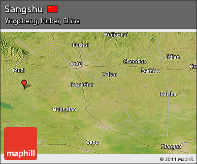 Satellite Panoramic Map of Sangshu