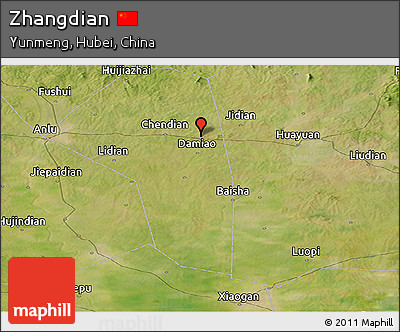 Satellite Panoramic Map of Zhangdian
