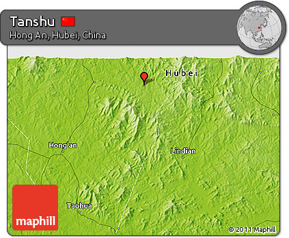 Physical 3D Map of Tanshu