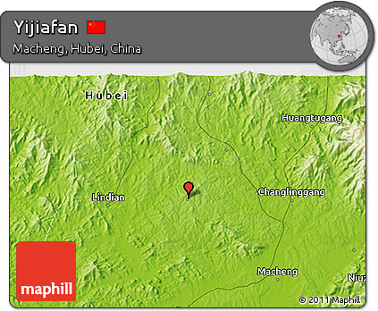 Physical 3D Map of Yijiafan