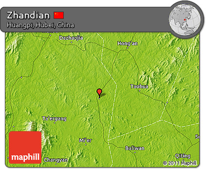 Physical 3D Map of Zhandian