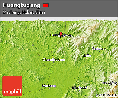 Physical 3D Map of Huangtugang