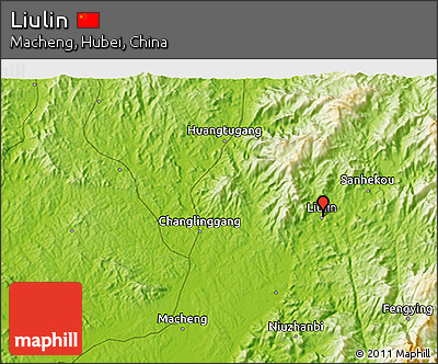 Physical 3D Map of Liulin