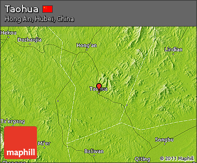 Physical 3D Map of Taohua
