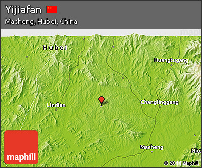 Physical 3D Map of Yijiafan