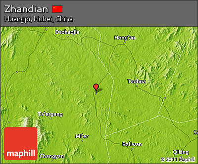 Physical 3D Map of Zhandian