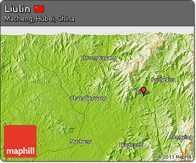 Physical 3D Map of Liulin