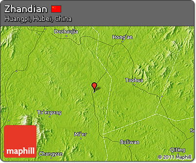Physical 3D Map of Zhandian