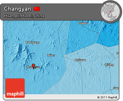 Political 3D Map of Changyan