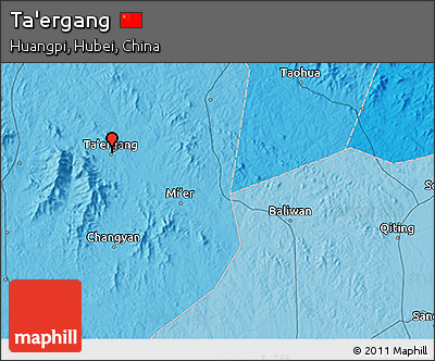 Political 3D Map of Ta'ergang