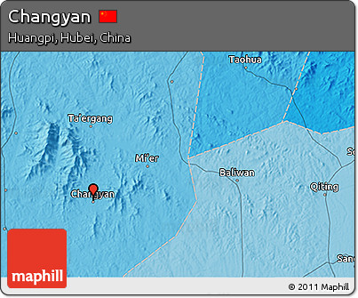 Political 3D Map of Changyan