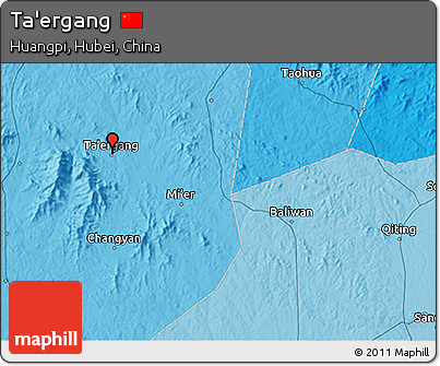 Political 3D Map of Ta'ergang