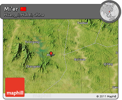 Satellite 3D Map of Mi'er