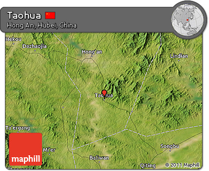 Satellite 3D Map of Taohua