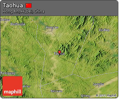 Satellite 3D Map of Taohua