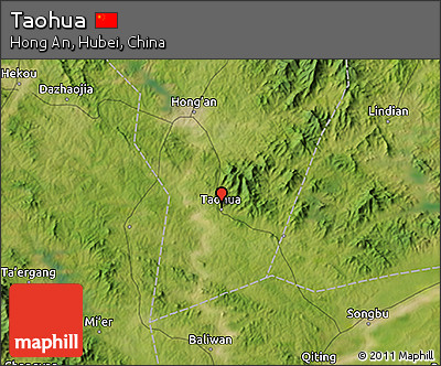 Satellite 3D Map of Taohua