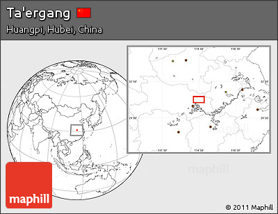 Blank Location Map of Ta'ergang