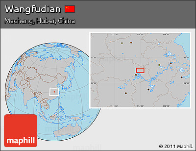 Gray Location Map of Wangfudian