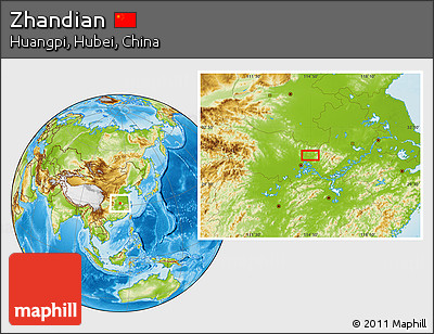 Physical Location Map of Zhandian