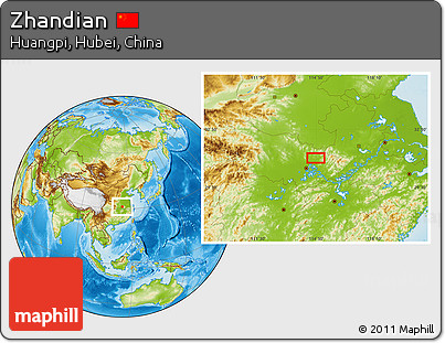 Physical Location Map of Zhandian