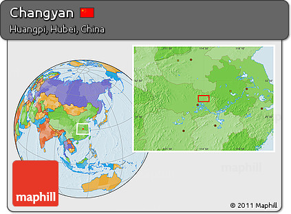 Political Location Map of Changyan