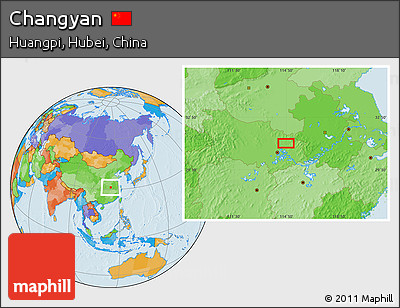 Political Location Map of Changyan