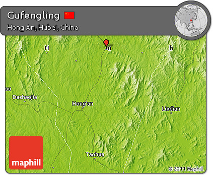 Physical Map of Gufengling