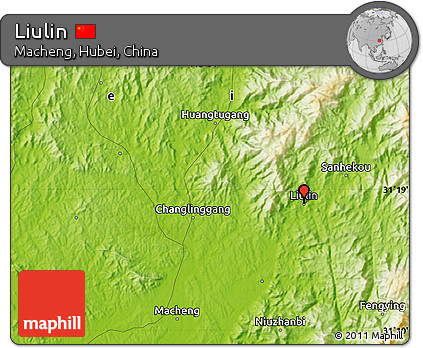 Physical Map of Liulin