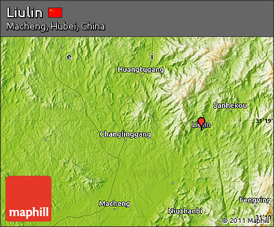 Physical Map of Liulin