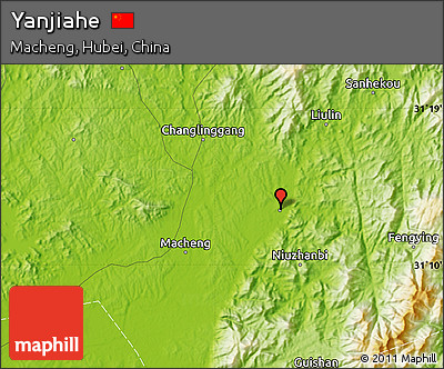 Physical Map of Yanjiahe