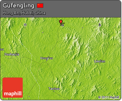 Physical Map of Gufengling