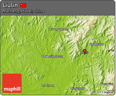 Physical Map of Liulin