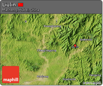 Satellite Map of Liulin