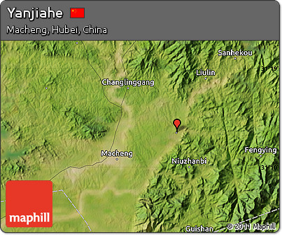 Satellite Map of Yanjiahe