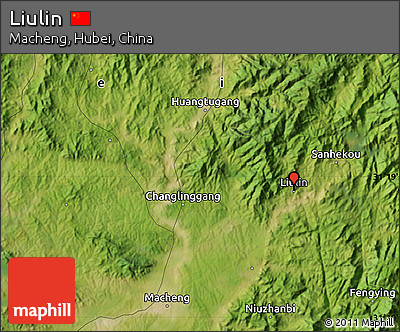 Satellite Map of Liulin